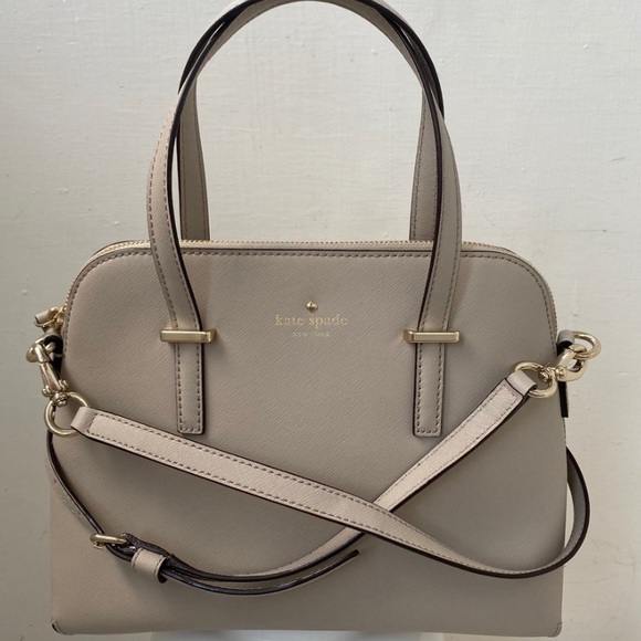 Kate Spade domed satchel in soft taupe! - Picture 1 of 4